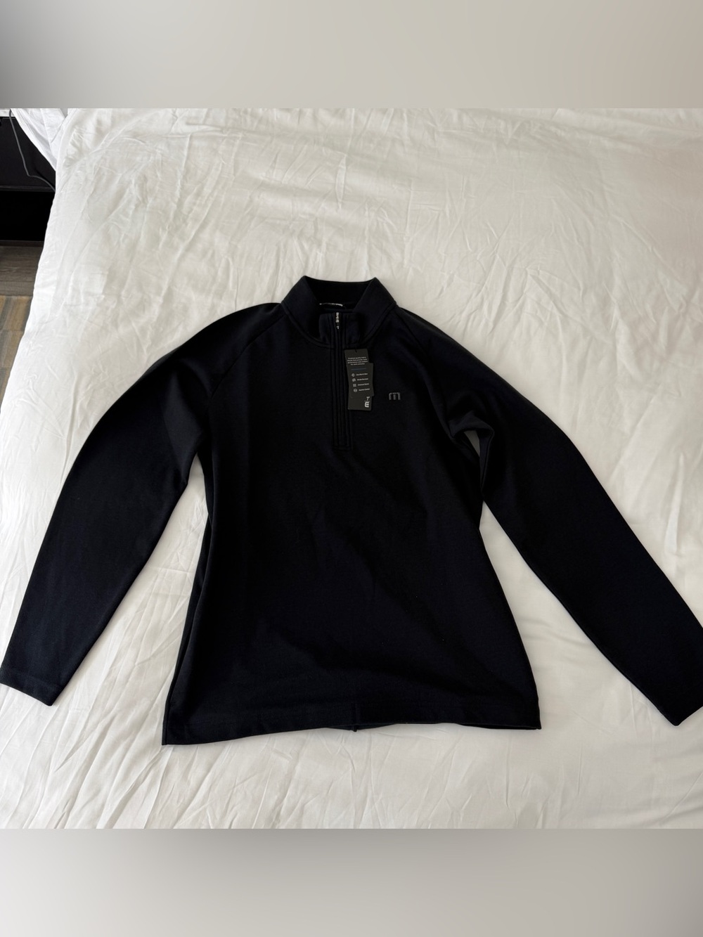 Brand New Travis Mathew Upgraded Half Zip Pullover Size Small Retail $120 Black
